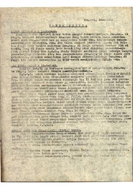 Warta berita dari Radio Singapore pada tanggal 16-5-1949 tentang pemindahan Pemerintahan Republik...