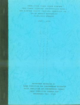 Penelitian Pasca Panen Rimpang Temu Lawak (Curcuma xanthorrhiza Roxb. L) dan Rimpang Kunyit (Curc...