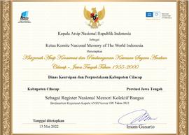 Khazanah Arsip Konservasi dan Pembangunan Kawasan Segara Anakan Cilacap-Jawa Tengah Tahun 1996-2000